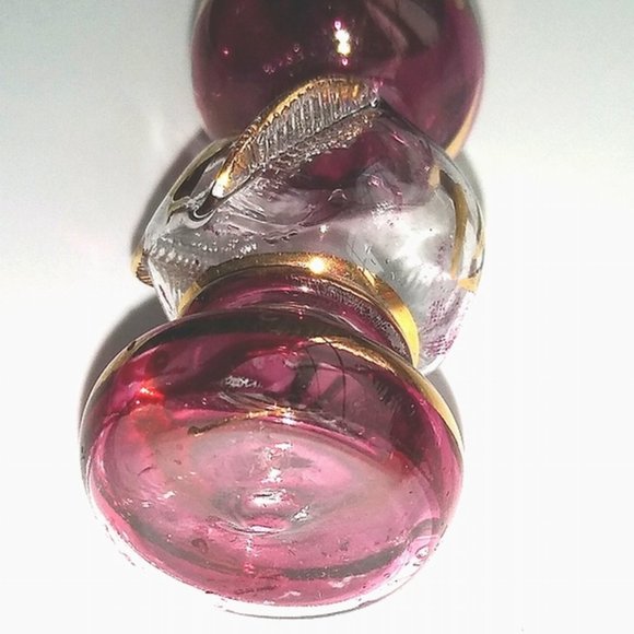 Antique VENETIAN Egyptian ART GLASS Perfume Bottle or Vial - Picture 4 of 6